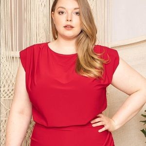 Shirring Detailed Mini Dress